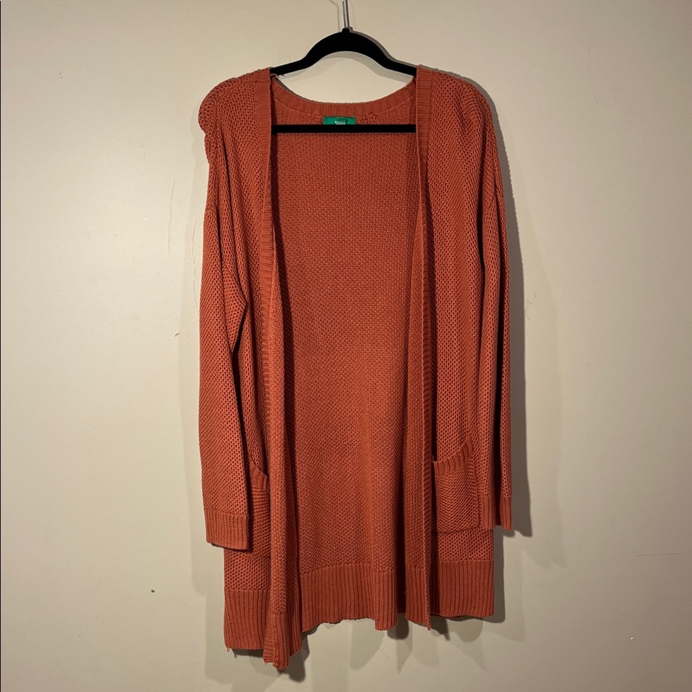 dip Women's Rust Cardigan Sweater